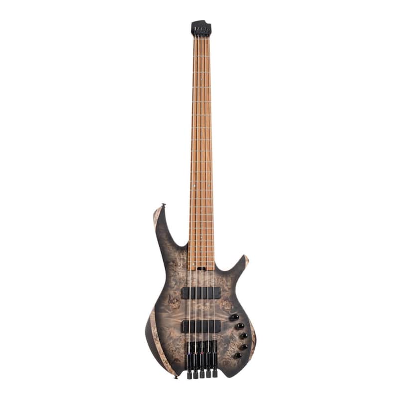 Cort Space 5 Headless 5-String Electric Bass Guitar-Star Dust Black *USA Small Business* image 1