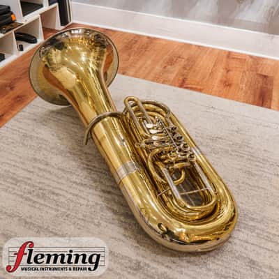 Miraphone 90A Kaiser-Tuba - 5/4 Size, Rotary Valves, Lacquer (Ex-USAF) image 4