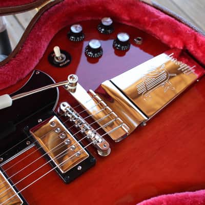 Gibson SG Standard '61 w/ Maestro Vibrola 2022 Gibson Demo Shop Guitar Vintage Cherry image 9