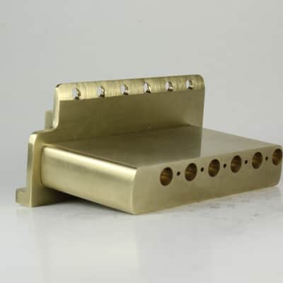 Stratocaster brass tremolo wide spacing image 10
