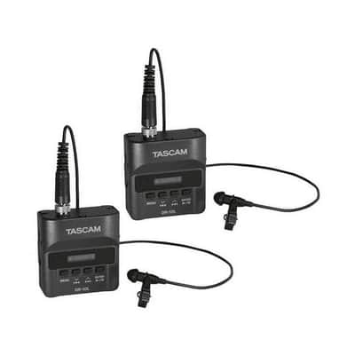 Tascam DR-10L Compact Digital Audio Recorder and Lavalier Mic Combo (2 Pack) image 1