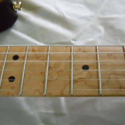 Custom Hand-Built  Purpleheart and Flame Maple "Sollow-Body" Guitar image 8