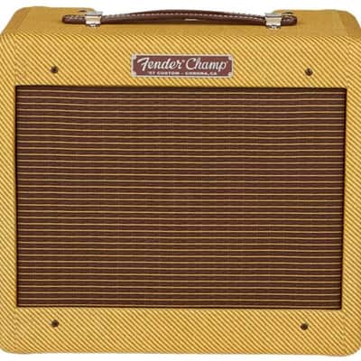 Fender '57 Custom Champ 5W 1x8 Tube Guitar Amp Lacquered Tweed image 1