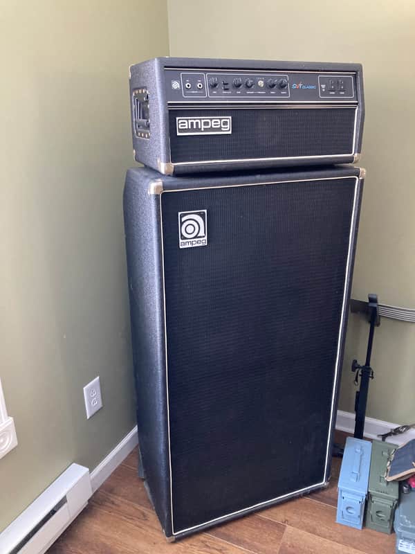 25th Anniversary Ampeg SVT-CL 300 Watt Head w/ 8x10 Cabinet image 1