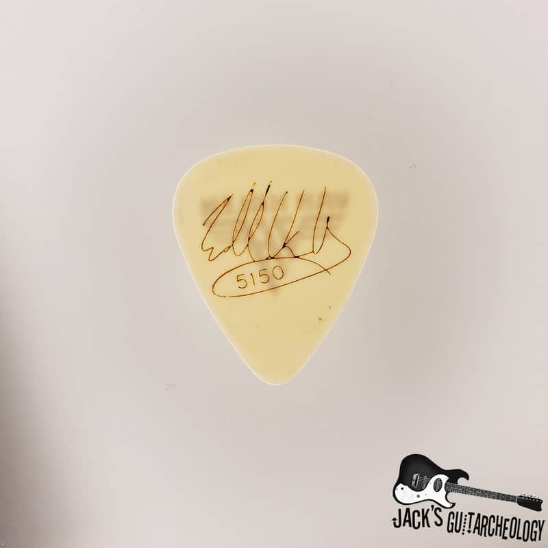 Authentic Eddie Van Halen Pick from 5150 Tour (1986-1988, White