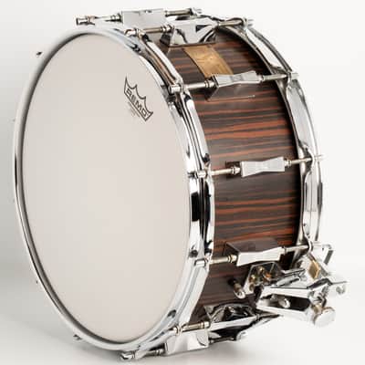 Sonor Early 80's HLD581 EB Signature Series / Makassar Ebony 12Lugs Birch Lite Snare Drum 14"×6.5" image 13