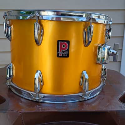 Vintage 70s Premier Elite 14x10 Tom African Mahogany 70s - Psychedelic Orange image 2