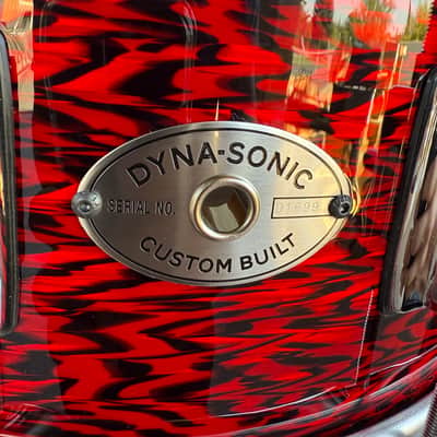 ~WOW!~ Rogers Dyna-Sonic Custom Built 6.5x14" Snare Drum in Red Onyx w/ Matching X-Percussion X-Click (Rm4) image 2