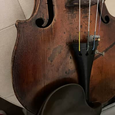 Beautiful Mittenwald c1870s 4/4 Full Size Antique Violin & Case - 'A. Smillie' image 7