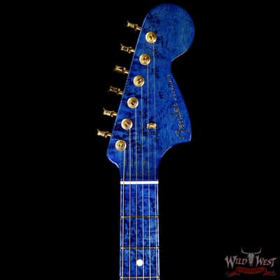 Fender Custom Shop Masterbuilt Yuriy Shishkov 1969 Stratocaster NOS Flame Top Birdseye Nk Royal Blue image 8
