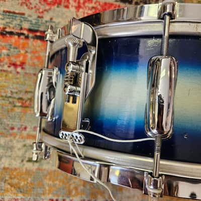 Slingerland No. 151 14x5.5" 3-ply Student Model Snare - Blue/Silver Duco 1960s image 7