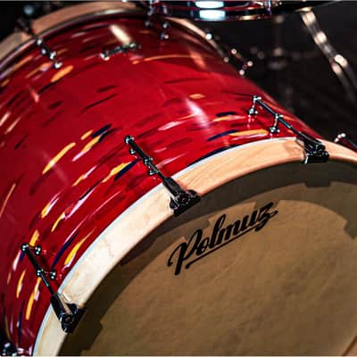 Polmuz Maple Model 1 - 22/13/16/18 - Artist Cosmic Red from Calendar - PROMO image 8
