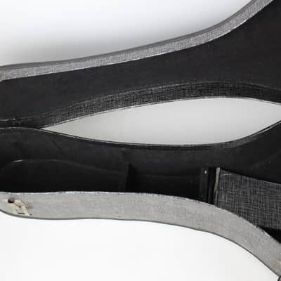 Vintage 1960s Parlor Guitar Case Silver and Black for Gibson LG/B-25 Martin 00-18 image 8