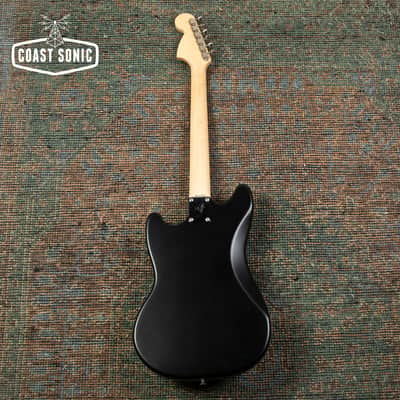 2010 Fender FSR '69 Mustang MG-MH-STP Matching Headstock Stoptail Matte Black Made in Japan MIJ image 4