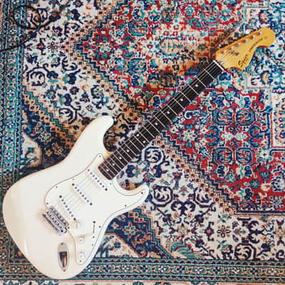 Squier By Fender Stratocaster Japan Vintage 1983 SQ Vintage White '70 Reissue image 1