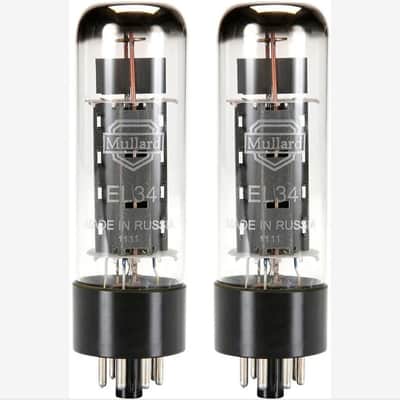 Mullard EL34 Power Tube, Matched Pair with 24-Hour Burn-In. New with Full Warranty!