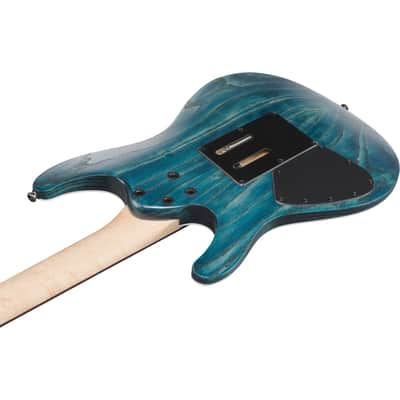 Ibanez S520AH S Standard 6-String Electric Guitar - Cosmic Blue Stained Flat image 8