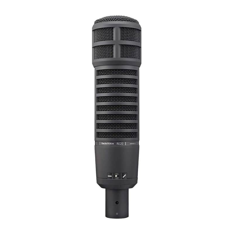 Electro-Voice RE20-BLACK Dynamic Broadcast Announcer Microphone for Podcasting, Sound Engineering, and Music Production (Black) (Shock-mount not included) image 1
