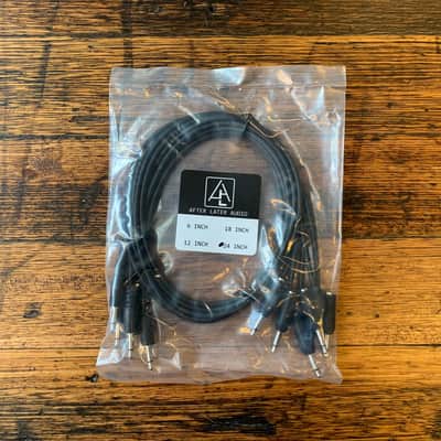 After Later Audio 60cm Single-end Stackable Patch Cable 5 Pack - Black image 1