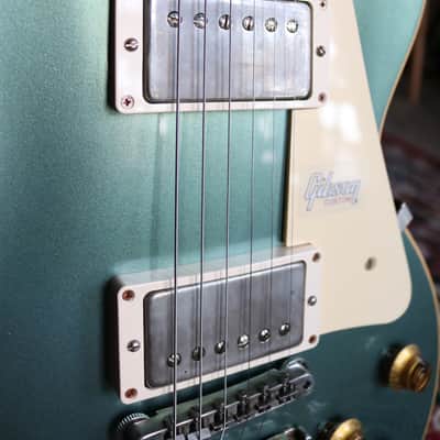 Gibson 1957 Les Paul Standard Natural Back VOS Electric Guitar  2019 Antique Metallic Teal image 6