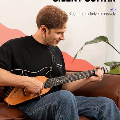 Donner HUSH-I Headless Removable Frames Ultra Light Silent Guitar image 3