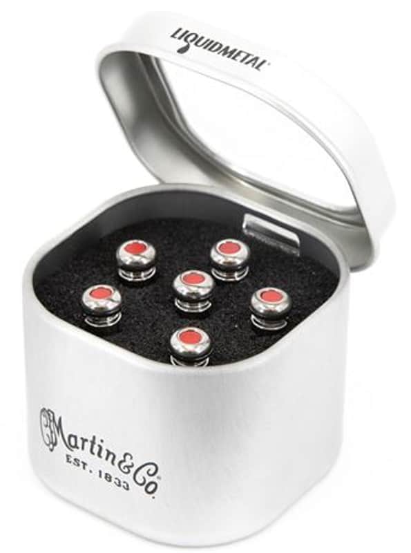 Martin Luxe Liquidmetal Bridge Pin Set Chrome image 1
