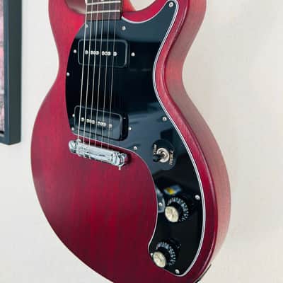 Gibson Les Paul DC, USA 2019, P90 2019 - Worn Cherry image 1