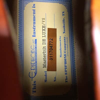 Epiphone Masterbilt Deluxe Century Classic Acoustic (Seller Refurbished) image 5
