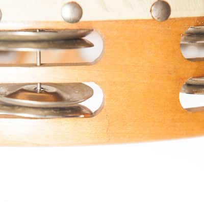 Rare 1950's double-row WFL (Ludwig) Professional Tambourine No. 95A image 8