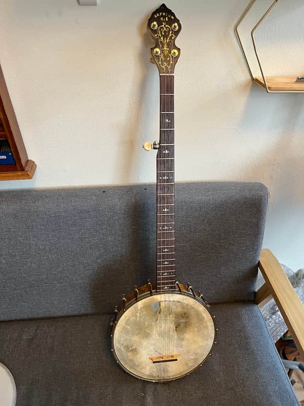 Orpheum No.1 Little wonder mandolin-banjo to five string conversion 1920s image 1