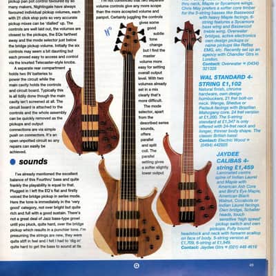 Nightingale Fivethru - 5 string bass guitar, Made in UK by Ernie Goodfellow, GB Guitars image 24