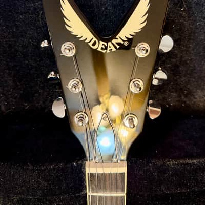 Dean Chicago Flame Series '79 ML Electric Guitar Trans Brazilia Finish w/ OHSC image 9