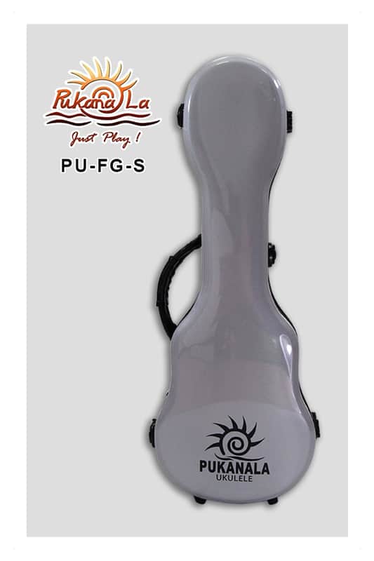 PukanaLa Model FG-C-SL Silver Concert Ukulele Fiberglass Hardshell Case image 1
