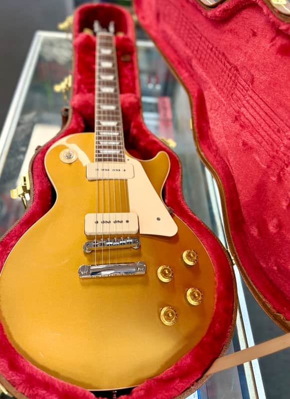 Gibson Les Paul Standard P90’s, Gold Top with Hardshell Case - Pre Owned image 1