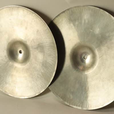 Ludwig Paiste 14" Hi-Hat Cymbals, Medium Weight, No Nicks, No Cracks, No Dents, No Waves, No Flea Bites or Chips - 1960s-70s / INSPECTED & TESTED image 2