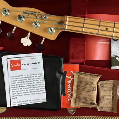 2023 Fender American Vintage II '54 1954 RI Precision P Bass 2-Color Sunburst With Tweed Hard Case & Case Candy AVRI Reissue image 2