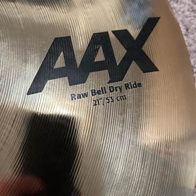 Sabian 21 inch AAX Raw Bell Dry Ride Cymbal NEW image 5