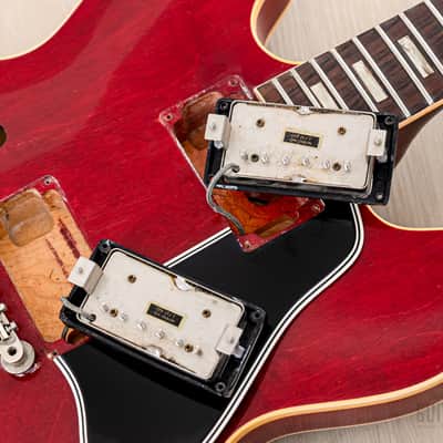 1962 Gibson ES-335 TDC Vintage Semi-Hollow Guitar Cherry w/ Bigsby, Pat # Pickups, Lifton Case image 16
