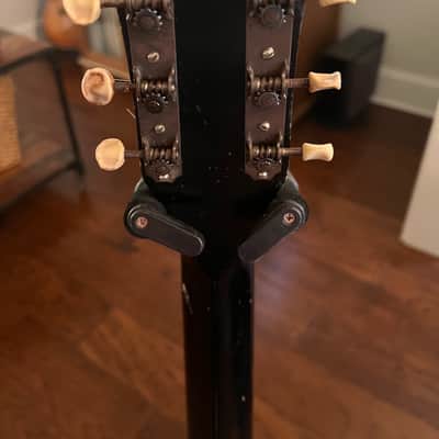 Lyra Acoustic Archtop 1930s Kay Harmony Oscar Schmidt May Bell - Sunburst Faux Flame Stencil image 9