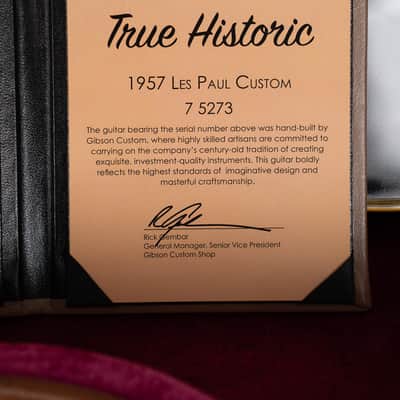 Gibson 1957 Les Paul Custom "Black Beauty" True Historic 2015 - Vintage Ebony image 22