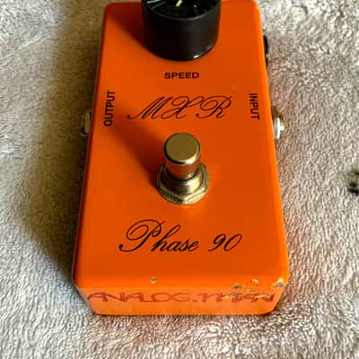 Analogman MXR Phase 90 '74 Script Logo Reissue with Mod 2010s - Orange image 1
