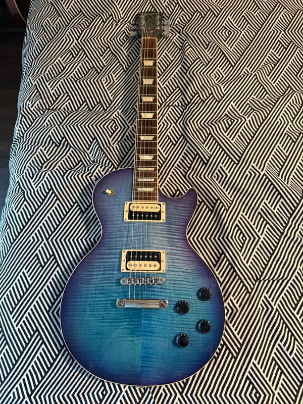 Gibson Les Paul Traditional Pro V 2021 Blueberry Burst image 1