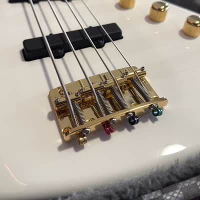 2022 Moon Custom Guitars Japan JJ-4 Larry Graham Signature - Snow White image 8
