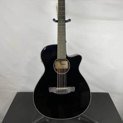 Ibanez AEG5012 12-String Grand Concert Acoustic-Electric Guitar, Spruce Top, Black image 1