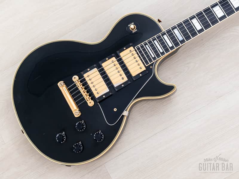 1992 Gibson Pre-Historic '57 Les Paul Custom 3 Pickup Black Beauty w/ 57 Classic PAFs, Case image 1