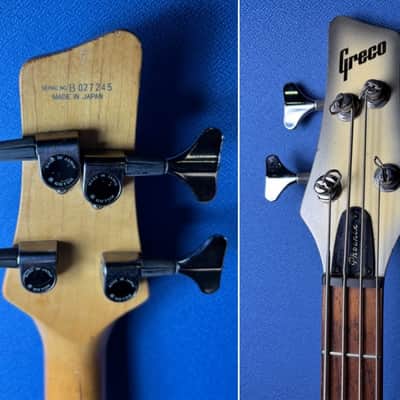 2003 Greco PXB-400 PJ Phoenix Electric Bass - Silver Burst - P/J Pickup - Made In Japan image 9