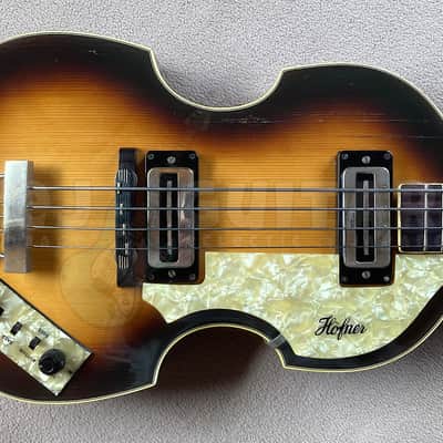 HOFNER 500/1 - 1973-4 w/HARD CASE - ORIGINAL VINTAGE VIOLIN BASS image 3
