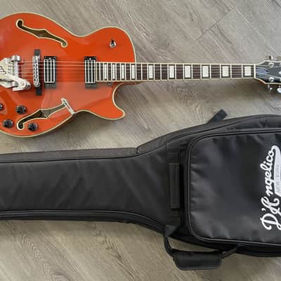 Ibanez AGR63 Hollow Body Electric guitar w/ Bigsby, Vibramate & Gigbag - Gretsch Orange - Gibson wiring harness UPGRADE image 5