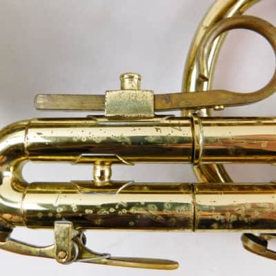 Olds Ambassador Cornet, USA, Brass with case and mouthpiece image 7