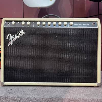 Used Fender Super Sonic 1x12 Guitar Combo Amp Blonde, 60w image 1